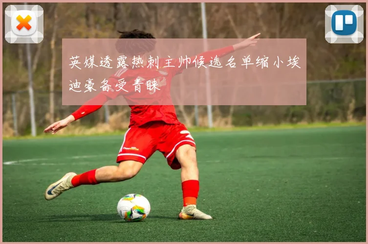 英媒透露热刺主帅候选名单缩小埃迪豪备受青睐